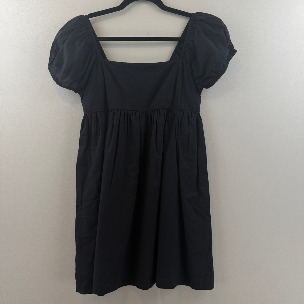 Abound Mini Dress Womens Small Cottagecore Puff Sleeve Square Neck Black